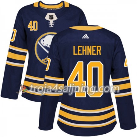 Buffalo Sabres tröja Robin Lehner 40 Adidas 2017-2018 Marinblå Authentic - Dame NHL Tröjor